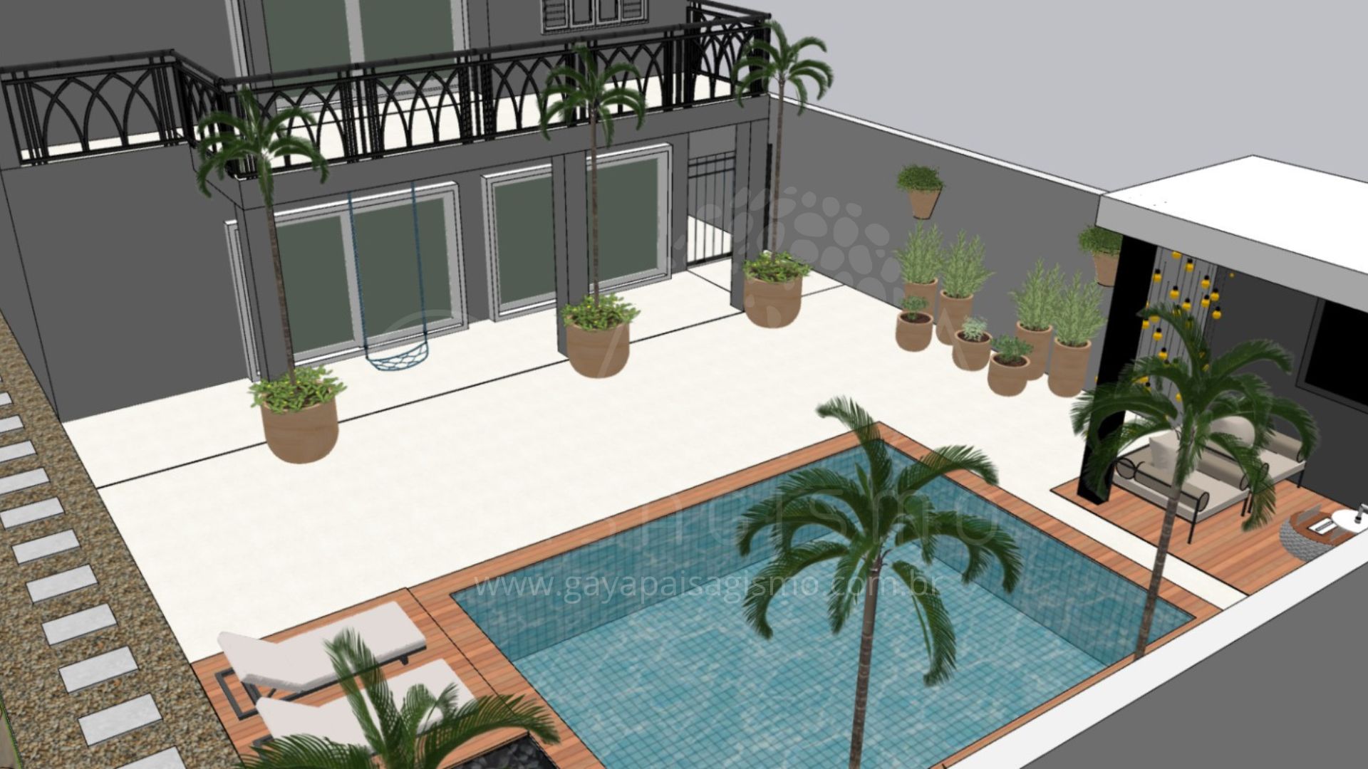 Projeto 3D Gaya Paisagismo