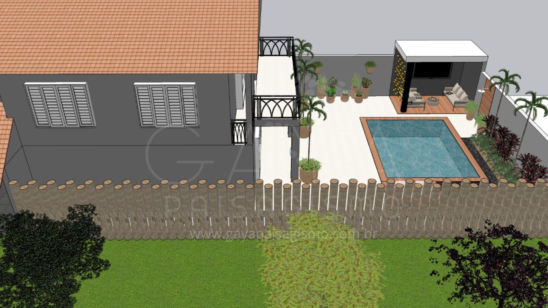 Projeto 3D Gaya Paisagismo