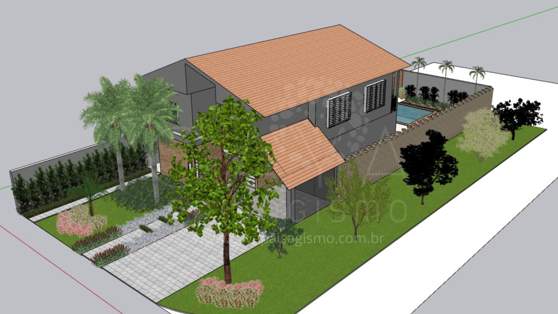 Projeto 3D Gaya Paisagismo