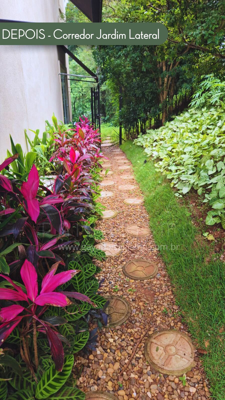 DEPOIS - Corredor Jardim Lateral - Gaya Paisagismo
