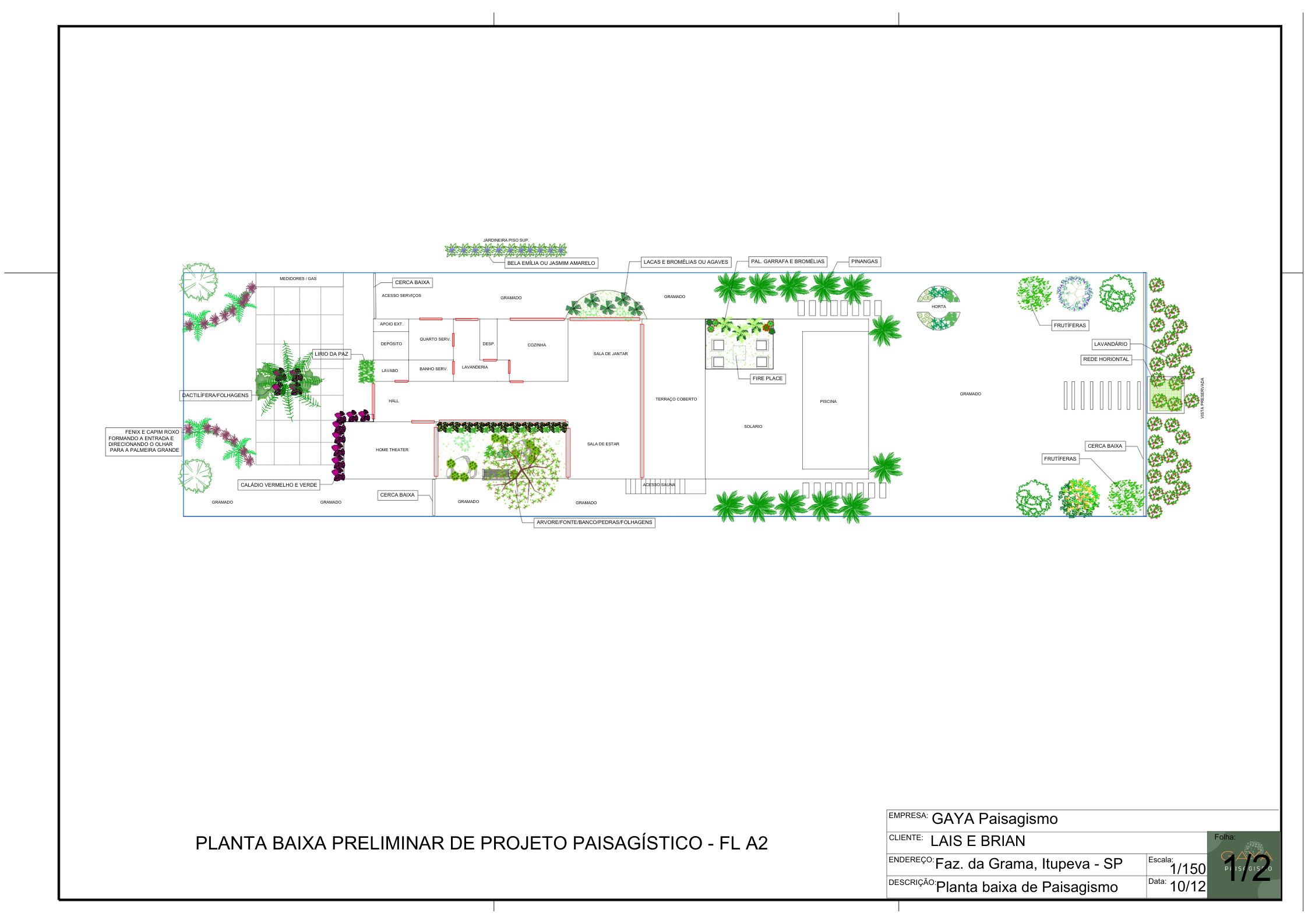 Projeto Fazenda da Grama - Gaya Paisagismo